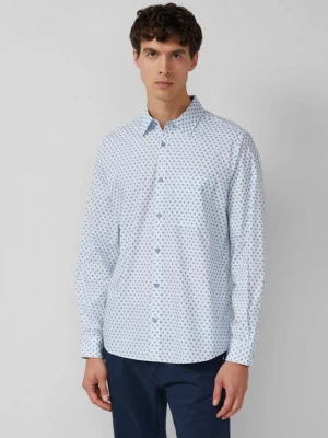 Foto van product Regular fit: shirt met all-over print en borstzakje s.Oliver blauw