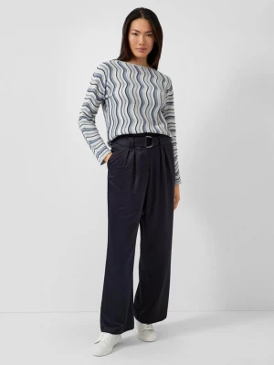Foto van product Relaxed fit broek met extra wijde pijpen en riem s.Oliver blauw