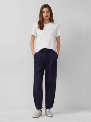 Foto van product Relaxed fit broek met pijp en hoge tailleband s.Oliver blauw
