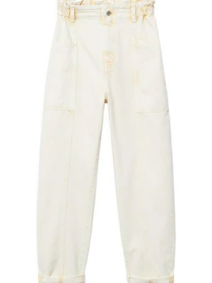 Foto van product Relaxed fit jeans Mango lichtgeel