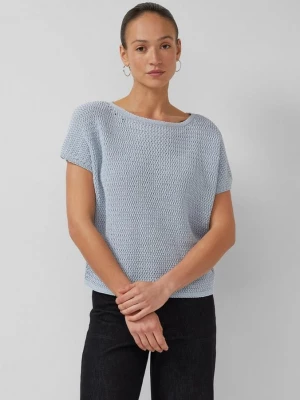 Foto van product Relaxed fit overhemd met gebreid patroon s.Oliver blauw