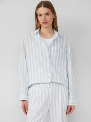 Foto van product Relaxed model blouse van linnenmix s.Oliver blauw