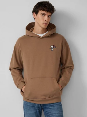 Foto van product Relaxed sweatshirt met capuchon en Peanuts®-illustraties s.Oliver bruin