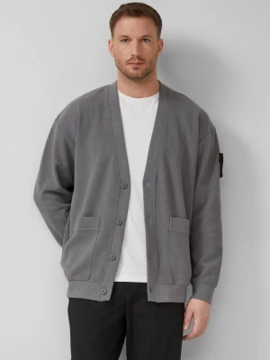 Foto van product Relaxed vest van getextureerde sweatstof s.Oliver grijs