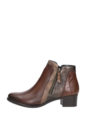 Foto van product REMONTE Boots 'Enkellaarsjes Hak' cognac