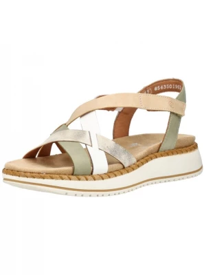 Foto van product REMONTE Sandalen met riem beige / groen / zilver