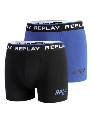 Foto van product REPLAY Boxershorts blauw / zwart / wit