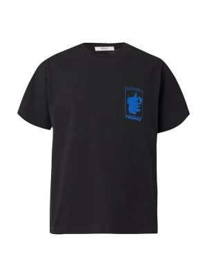 Foto van product REPLAY Shirt royal blue / koningsblauw / zwart