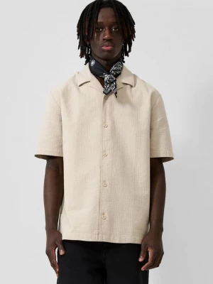 Foto van product Resort fit: shirt met korte mouwen en structuur QS beżowy