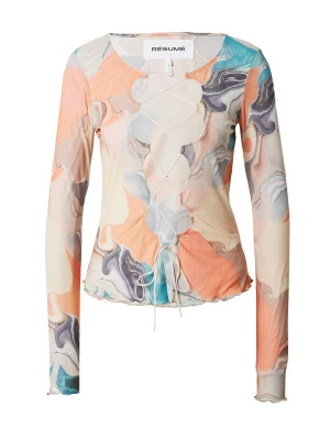 Foto van product Résumé Shirt 'Sia' turquoise / pasteelgeel / donkerlila / oranje Resume