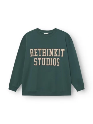 Foto van product rethinkit studios Sweatshirt lichtbeige / donkergroen