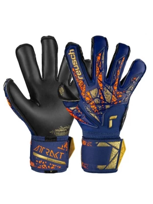 Foto van product REUSCH Sporthandschoenen 'Attrakt Gold X Evolution' blauw / geel / oranje / zwart