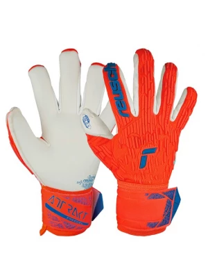 Foto van product REUSCH Sporthandschoenen 'Attrakt Gold X Freegel' enziaan / neonoranje / offwhite