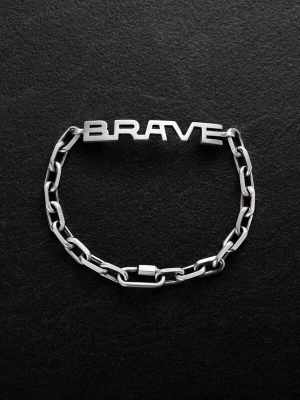 Foto van product REYTEL Armband 'BRAVE' zilver