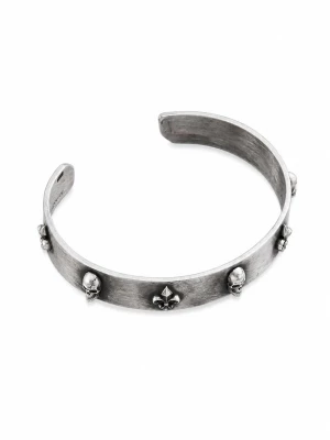 Foto van product REYTEL Armband 'Fleur De Lis Skull' zilver