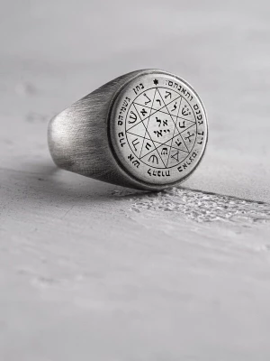 Foto van product REYTEL Ring 'SEAL OF SOLOMON' zilver