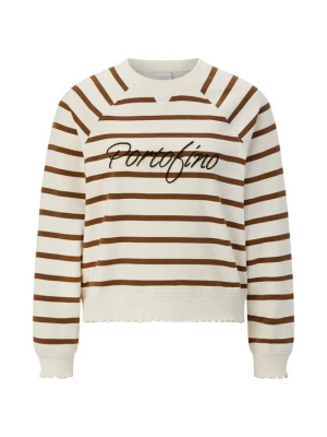 Foto van product Rich & Royal Sweatshirt ecru / bruin / zwart