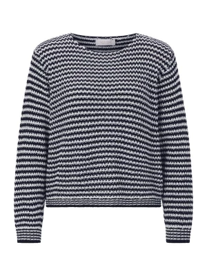 Foto van product Rich & Royal Trui marine / wit