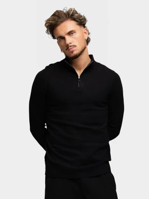 Foto van product Richesse Trui 'Knitted Zipper Black' zwart