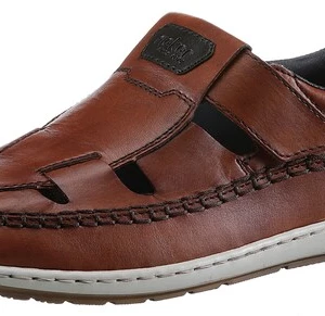 Foto van product Rieker Mocassins kastanjebruin / zwart / wit
