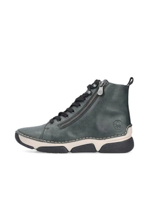 Foto van product Rieker Sneakers hoog 'Hohe Sneaker mit Schnürung' groen