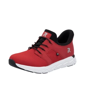 Foto van product Rieker Sport Slip-on 'M9050' lichtgrijs / donkerrood / zwart