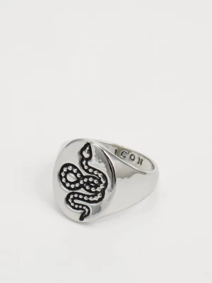 Foto van product Ring Icon Brand zilverkleurig