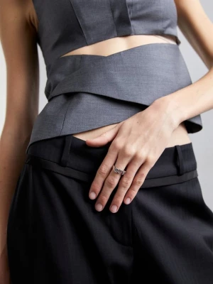 Foto van product Ring Maria Black zilverkleurig