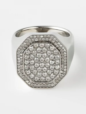 Foto van product Ring Swarovski zilverkleurig