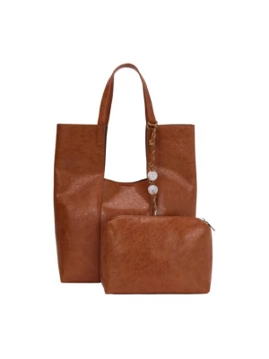 Foto van product usha WHITE LABEL Shopper cognac