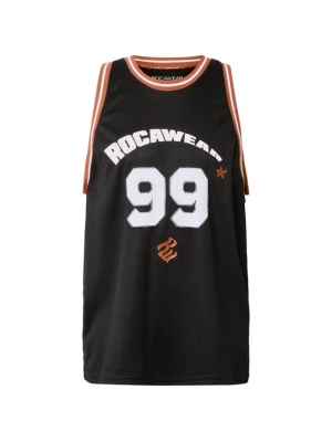 Foto van product ROCAWEAR Shirt 'Baller' cognac / zwart / wit