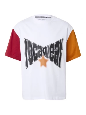 Foto van product ROCAWEAR Shirt 'Colored' kreeft / wijnrood / zwart / wit