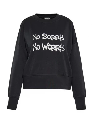 Foto van product ROCKEASY Sweatshirt zwart / wit