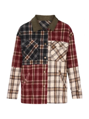 Foto van product ROCKEASY Tussenjas beige / bruin / donkerrood / zwart