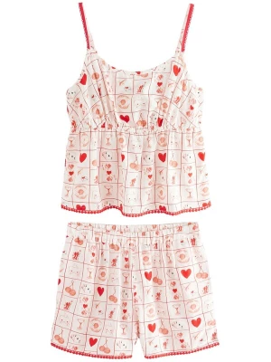 Foto van product Rockett St George Korte pyjama ecru / lichtbruin / knalrood