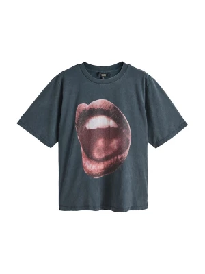 Foto van product Rockett St George Shirt 'Lips' donkergrijs / pastelrood / zwart / offwhite