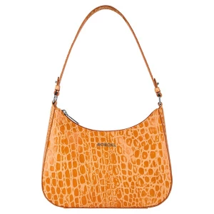 Foto van product Roeckl Schoudertas 'CLEO SCHULTERTASCHE CROCO SMALL' oranje / lichtoranje