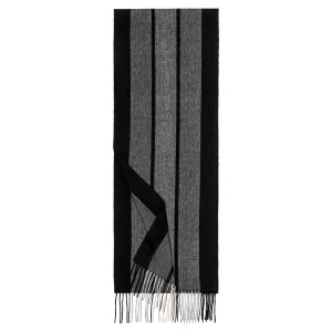 Foto van product Roeckl Sjaal 'WIDE STRIPES' grijs / donkergrijs / zwart
