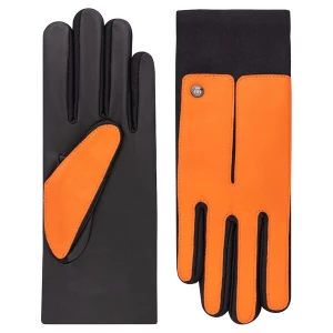 Foto van product Roeckl Vingerhandschoenen 'STOCKHOLM TOUCH' oranje / mandarijn / lichtoranje / zwart