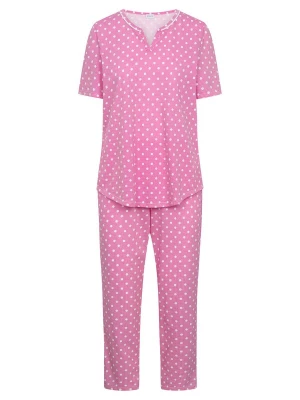 Foto van product Rösch Pyjama ' Mustermix ' donkerroze / wit