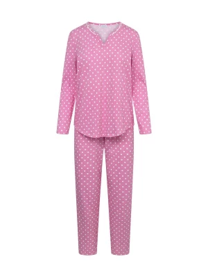 Foto van product Rösch Pyjama 'Mustermix' fuchsia / wit