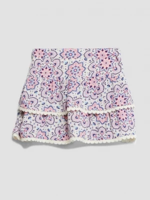 Foto van product Rok van gekreukte viscose met geïntegreerde shorts s.Oliver