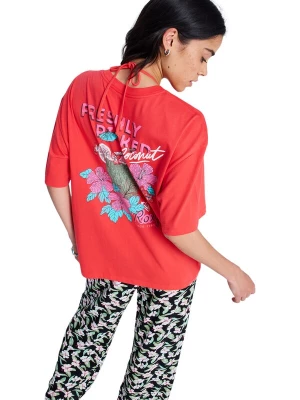 Foto van product ROXY Shirt 'Hangloose Poster' turquoise / kaki / pink / rood