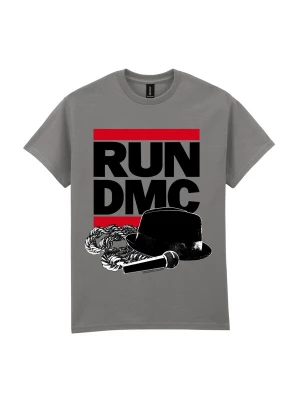 Foto van product RUN DMC Shirt 'RUN DMC Hat And Chain T-Shirt' grijs