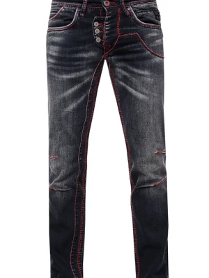 Foto van product Rusty Neal Jeans 'RUBEN 45' rood / zwart