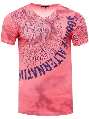 Foto van product Rusty Neal Shirt donkerblauw / lichtrood