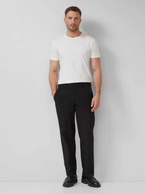 Foto van product s.O NOW: Casual broek met wijde pijpen van stretchkeperstof met elastische tailleband s.Oliver zwart
