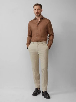 Foto van product s.O PURE: pantalon met fijn motief s.Oliver beżowy