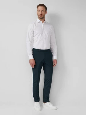 Foto van product s.O PURE: Slim fit broek in gevlekte stretch keperstof s.Oliver petrol