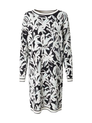 Foto van product s.Oliver BLACK LABEL Gebreide jurk azuur / zwart / wit